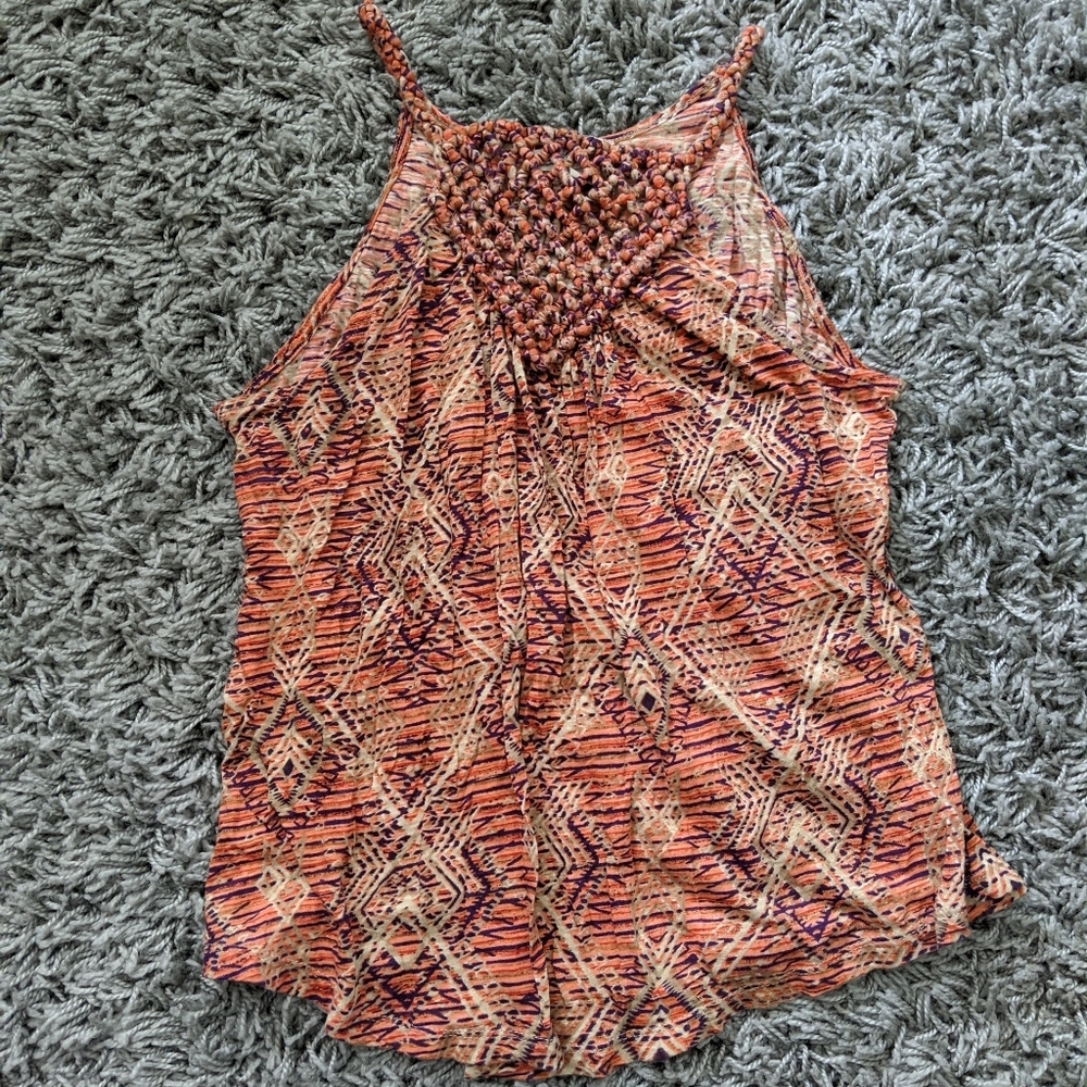 🍃Lucky Brand Strappy Knot Tank Top Size M/S